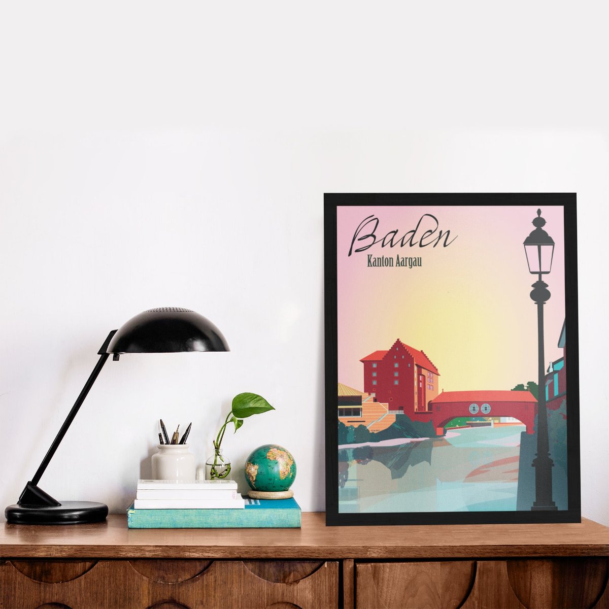 Aargau Poster: Baden Landvogteischloss
