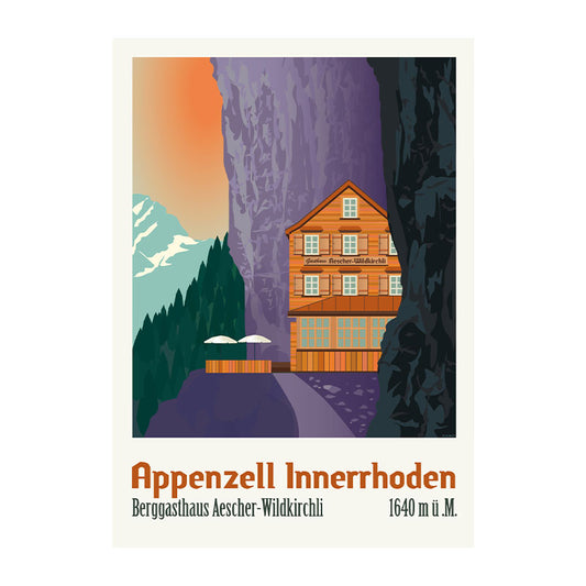 Postkarte: Appenzell Innerrhoden Berggasthaus