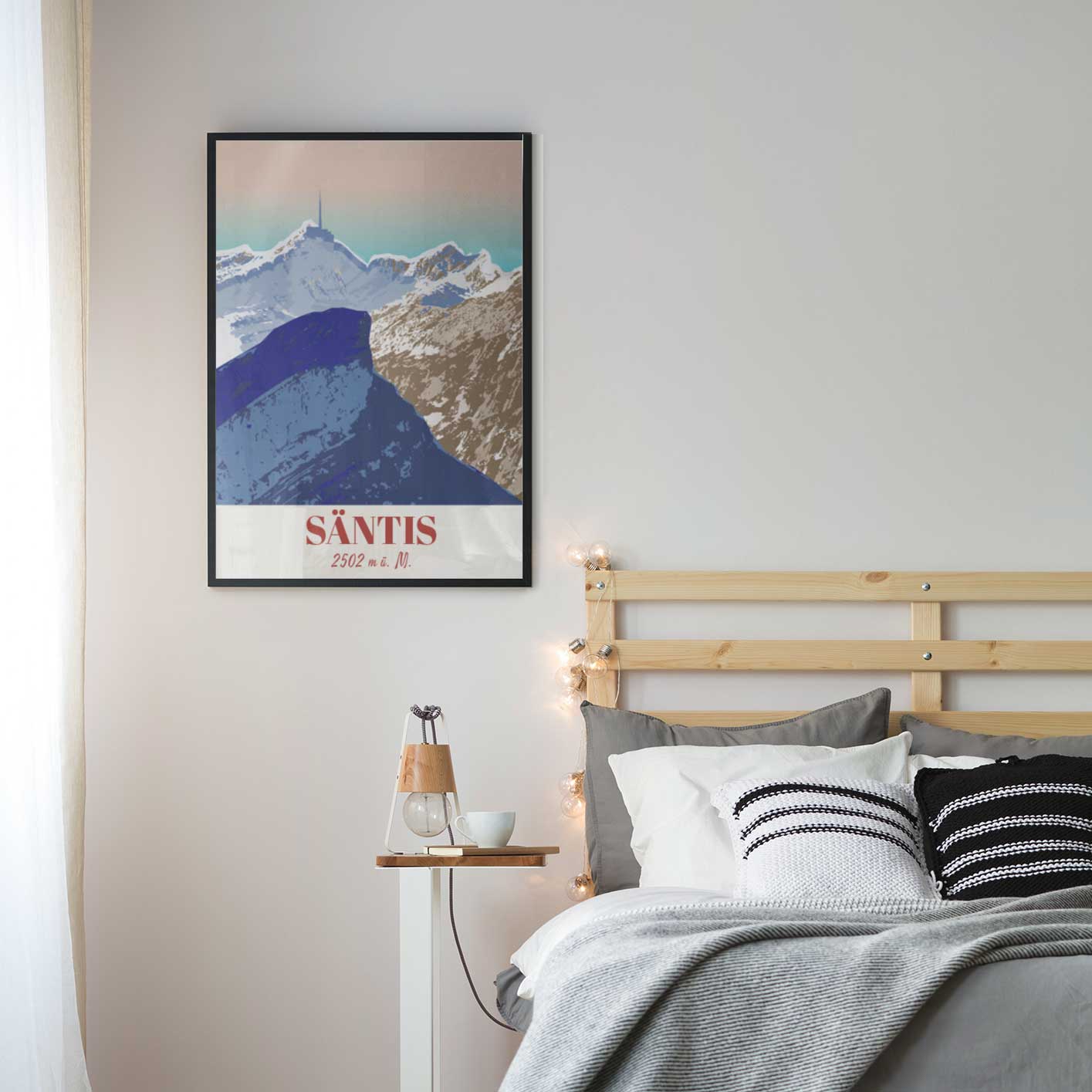 Appenzell Poster: Appenzeller Alpen Säntis