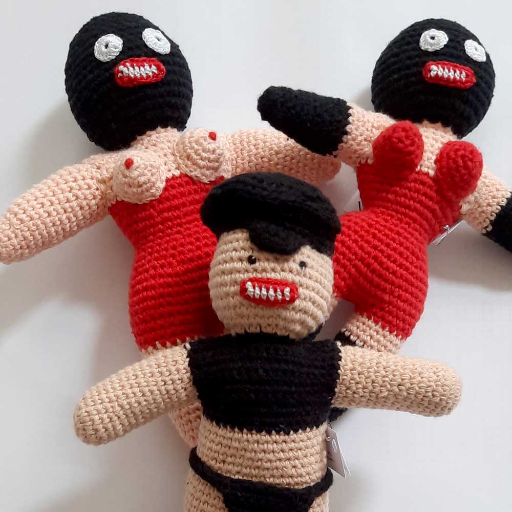 Handmade Fetisch Häkel Puppe (M/W/D)