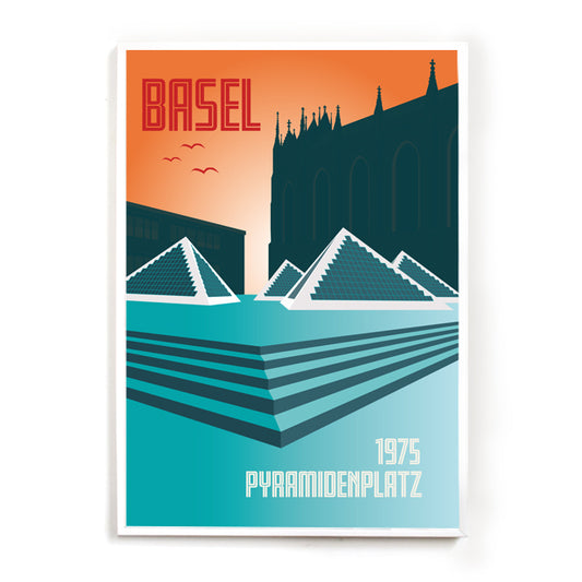 Basel Poster: Pyramidenplatz