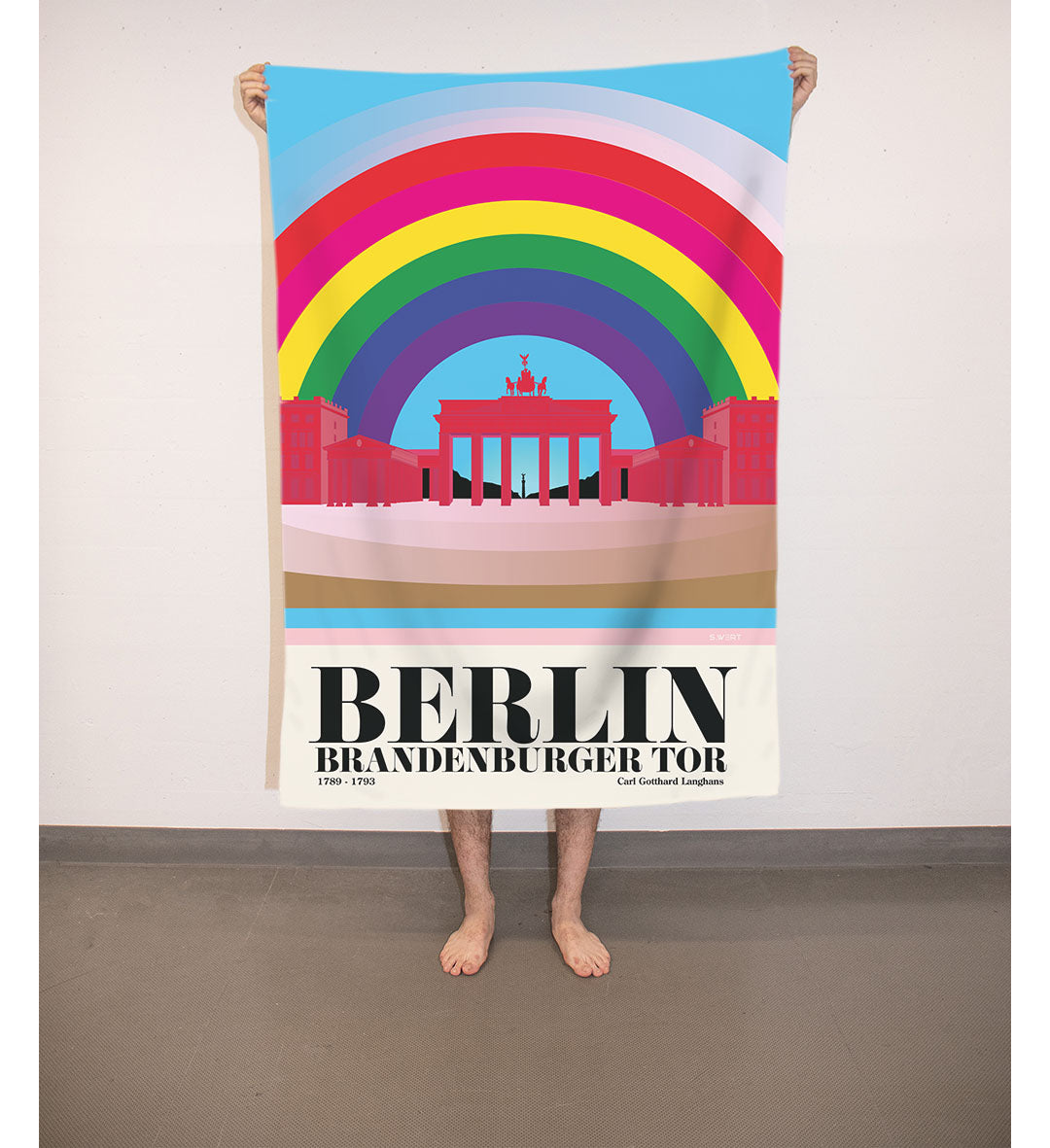 XL Badetuch Berlin Brandenburger Tor