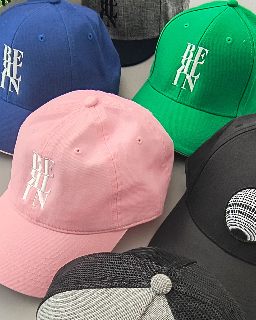 Basecap: Berlin Typo blau