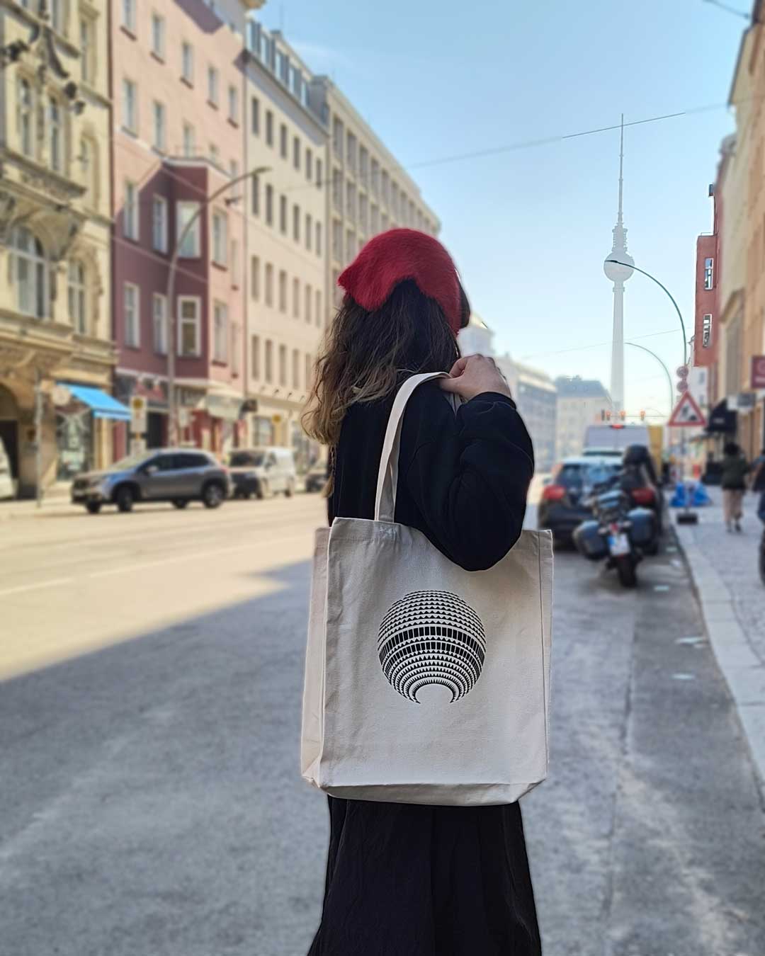Berlin Bag: Fernsehturm Disco natur schwarz