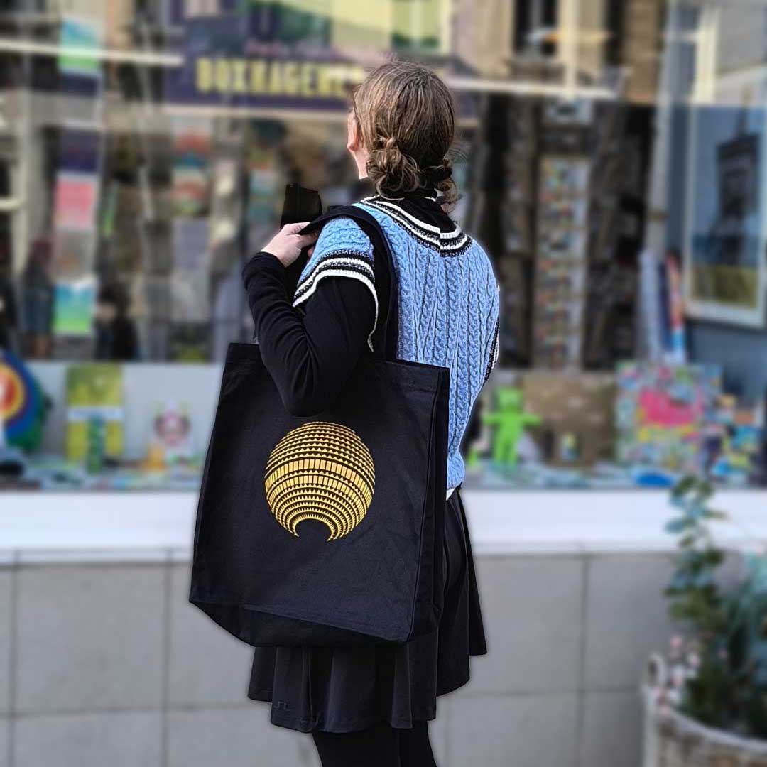 Berlin Bag: Fernsehturm Disco schwarz gold