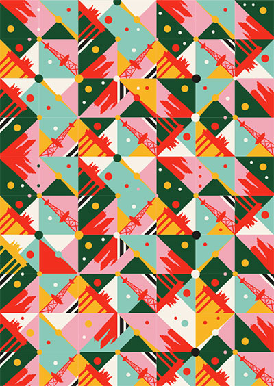 Wrapping paper: Berlin
