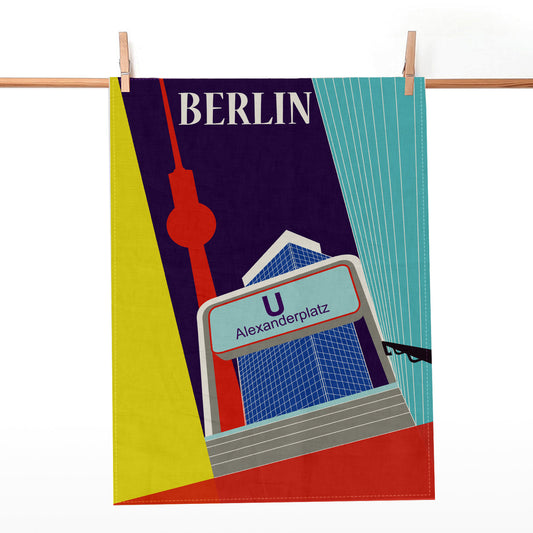 Berlin Geschirrtuch: Alexanderplatz
