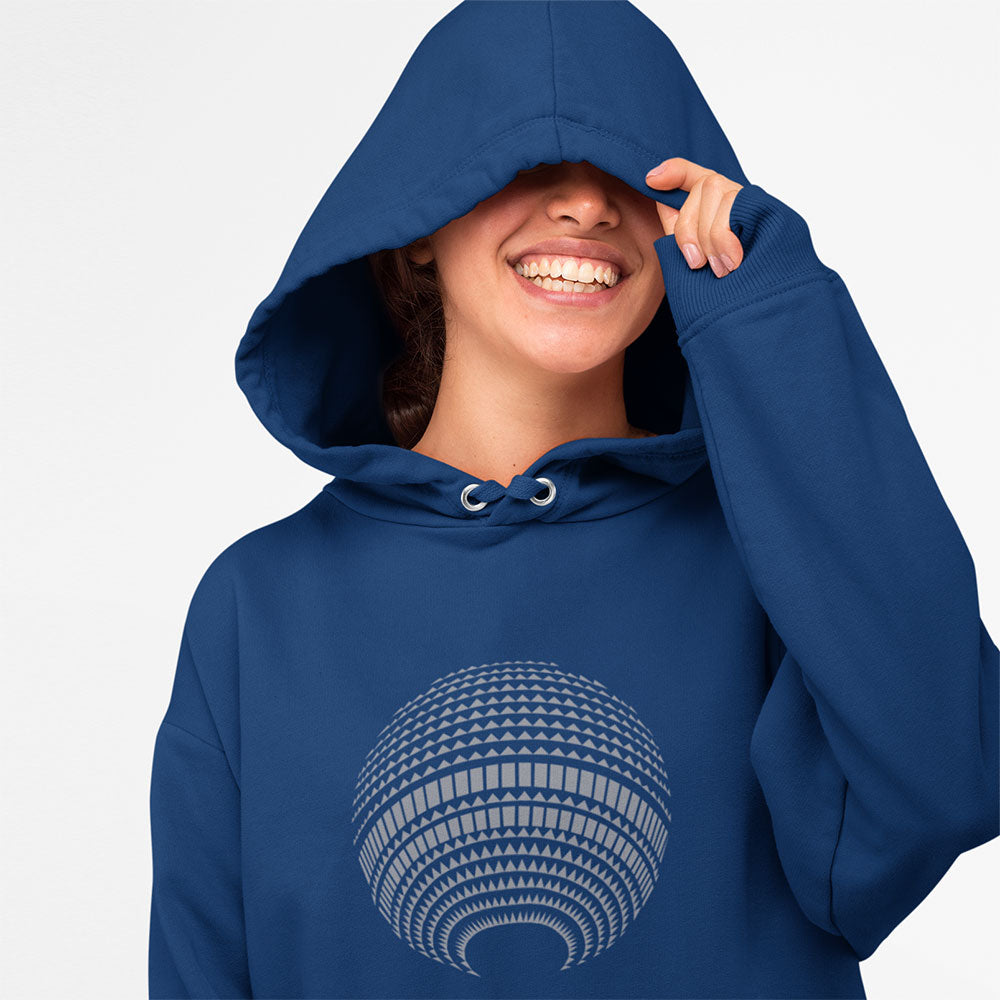 Hoodie: Berlin TV Tower Disco navy silver