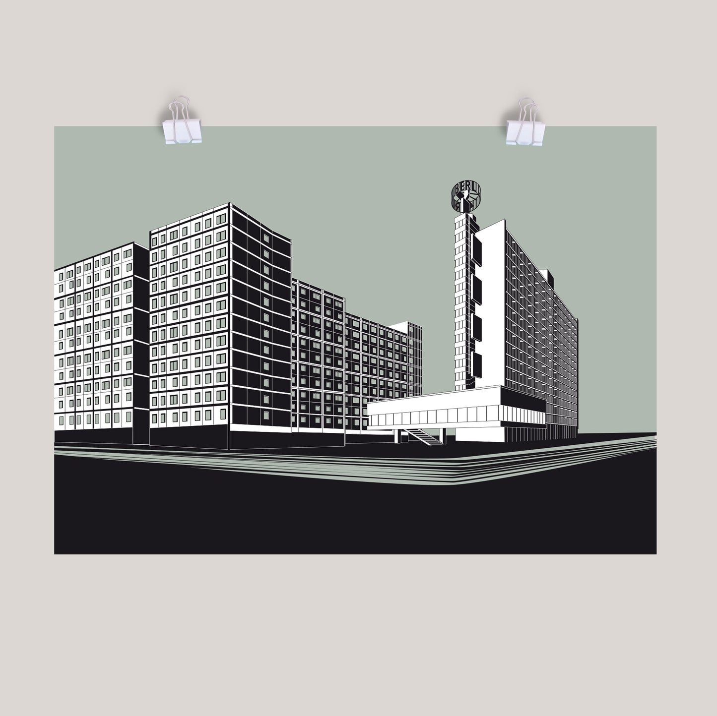 Berlin Poster: Memhardtstrasse