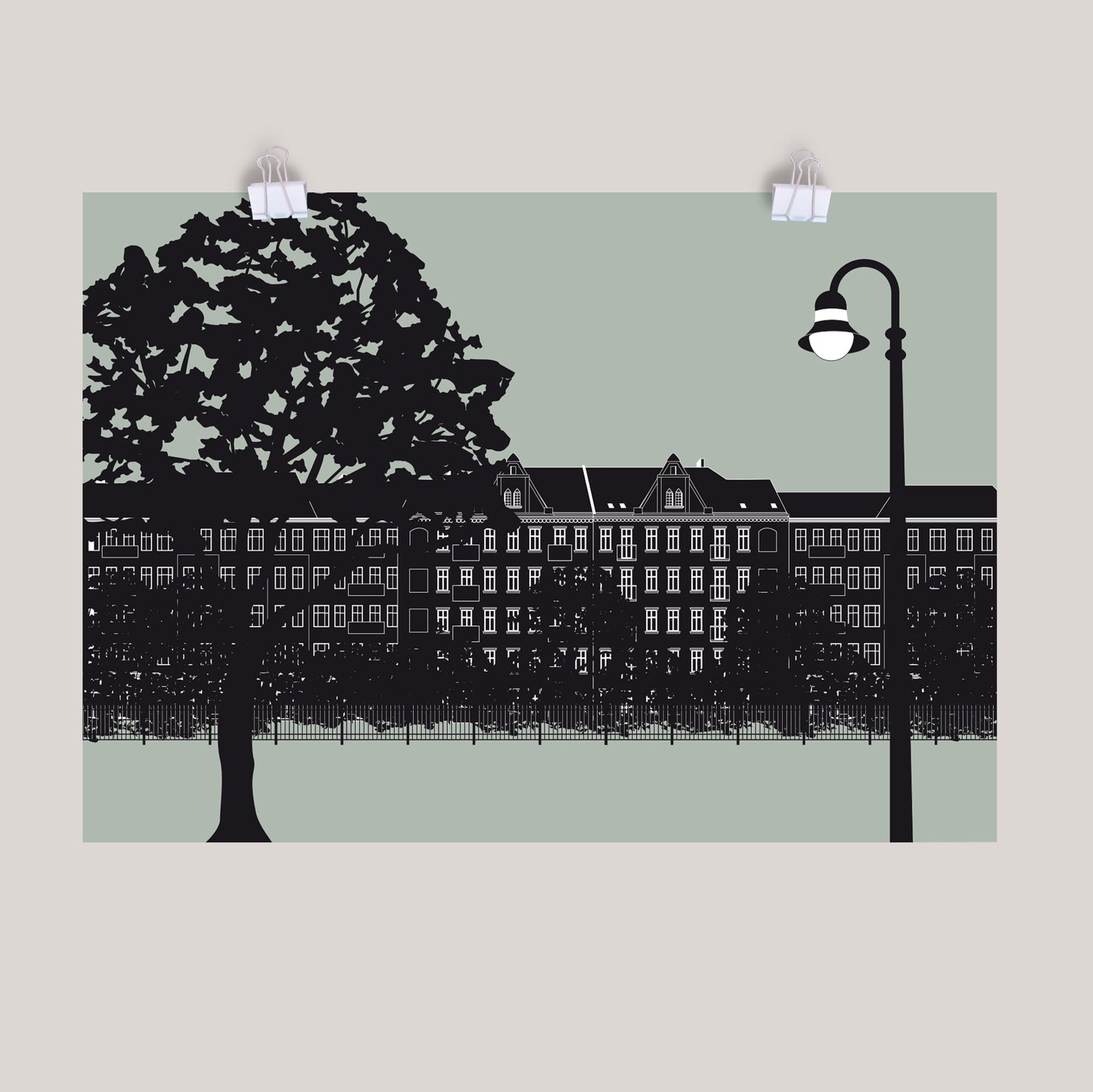 Berlin Poster: Boxi Schwarz Weiß