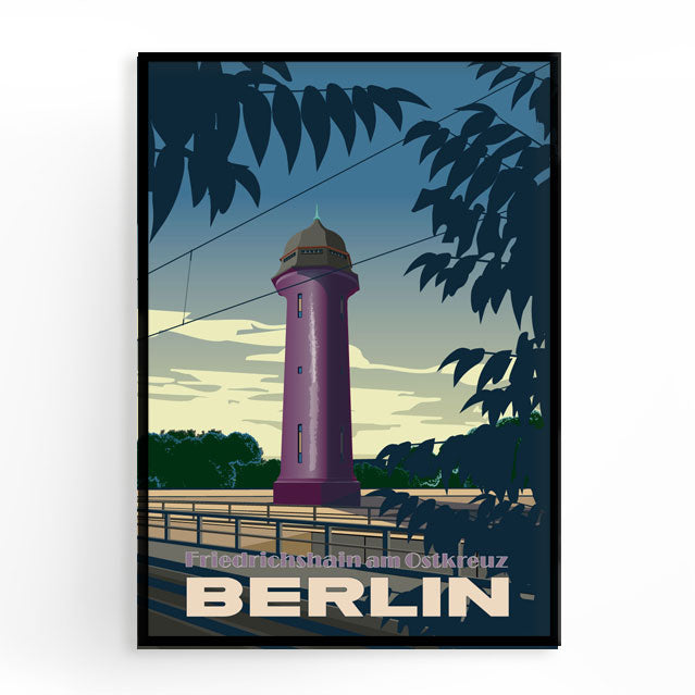 Berlin Poster: Friedrichshain am Ostkreuz