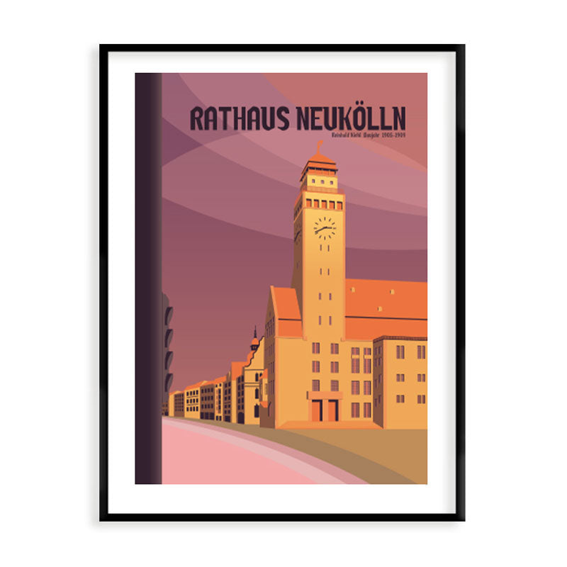 Berlin Poster: Rathaus Neukölln