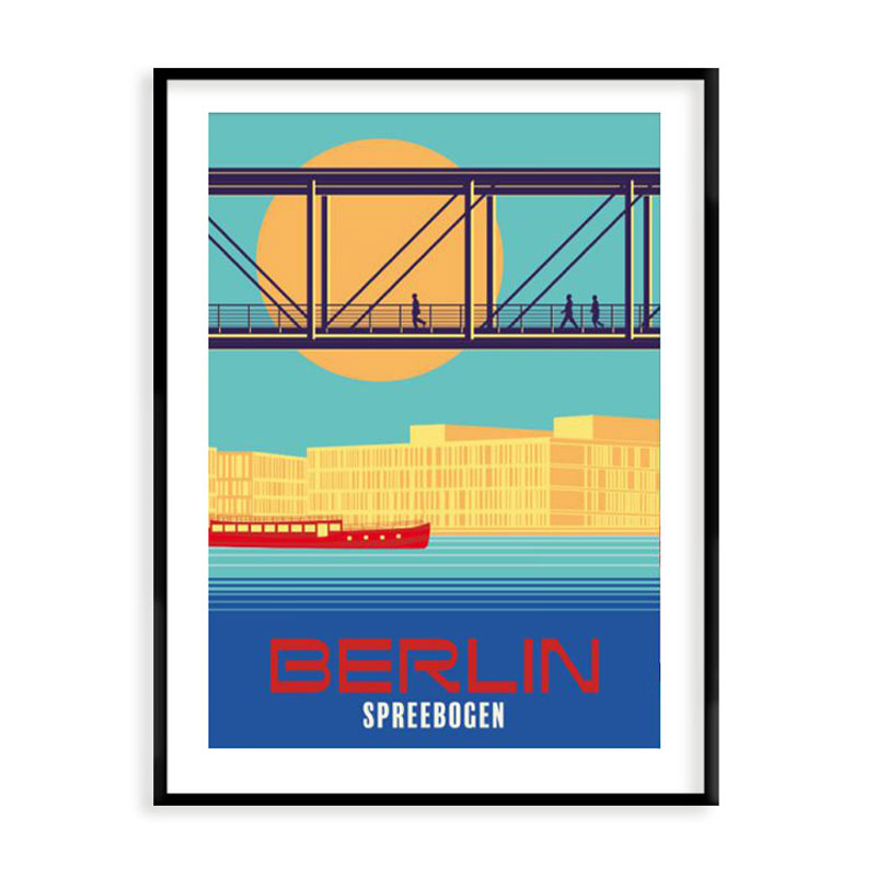 Berlin Poster: Berlin Spreebogen