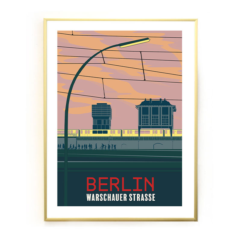 Berlin Poster: Warschauer Strasse