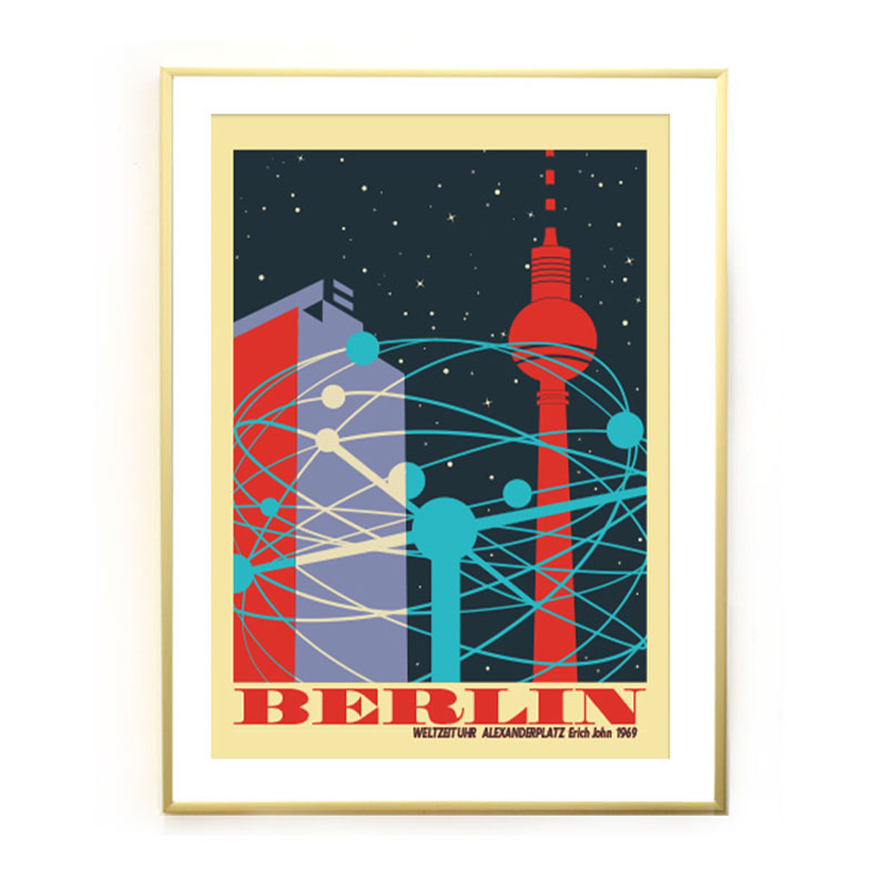 Berlin Poster: Berlin Weltzeituhr
