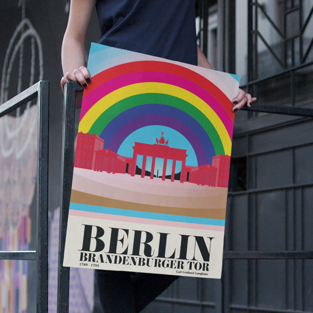Berlin Poster: Brandenburger Tor Pride