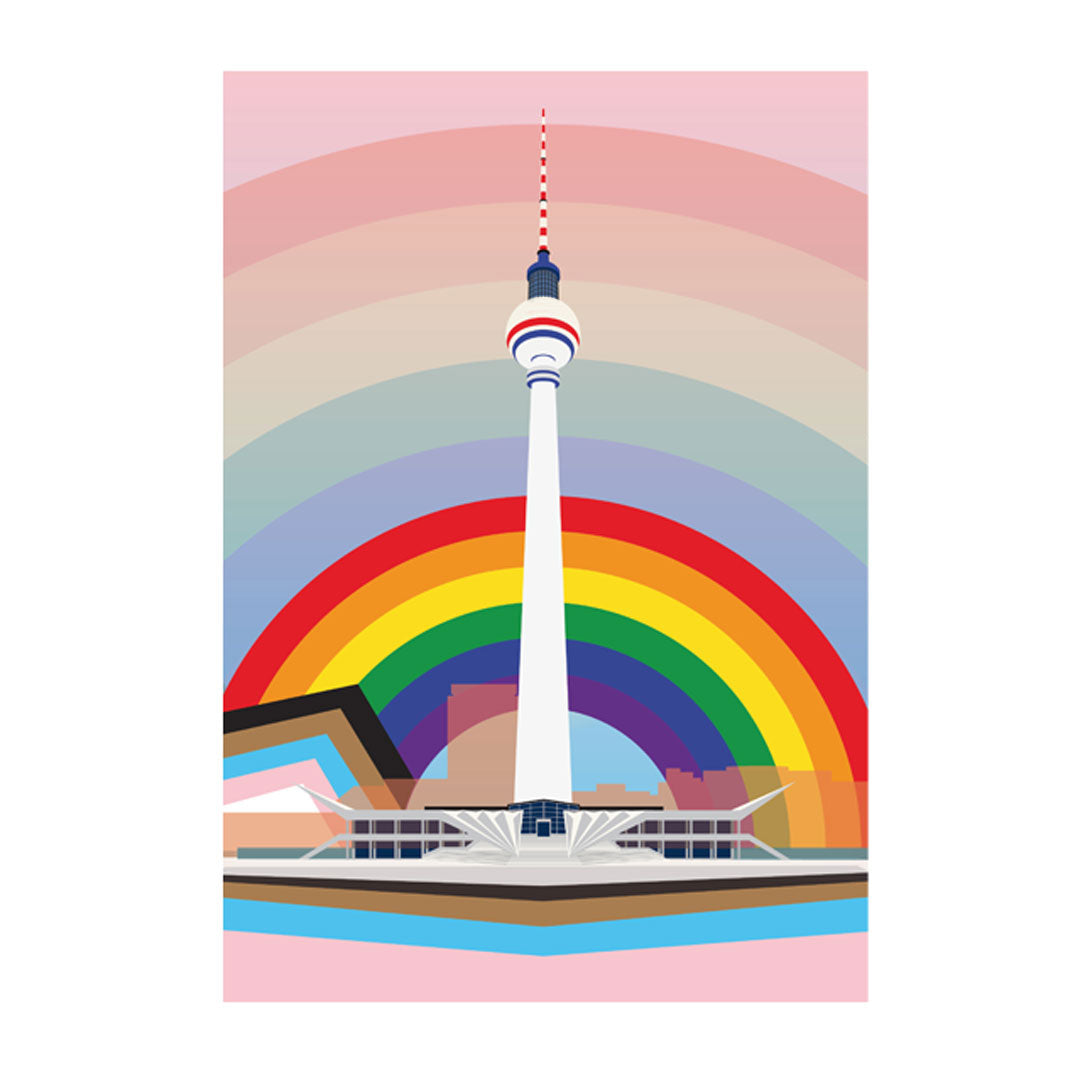Berlin Poster: Fernsehturm Pride