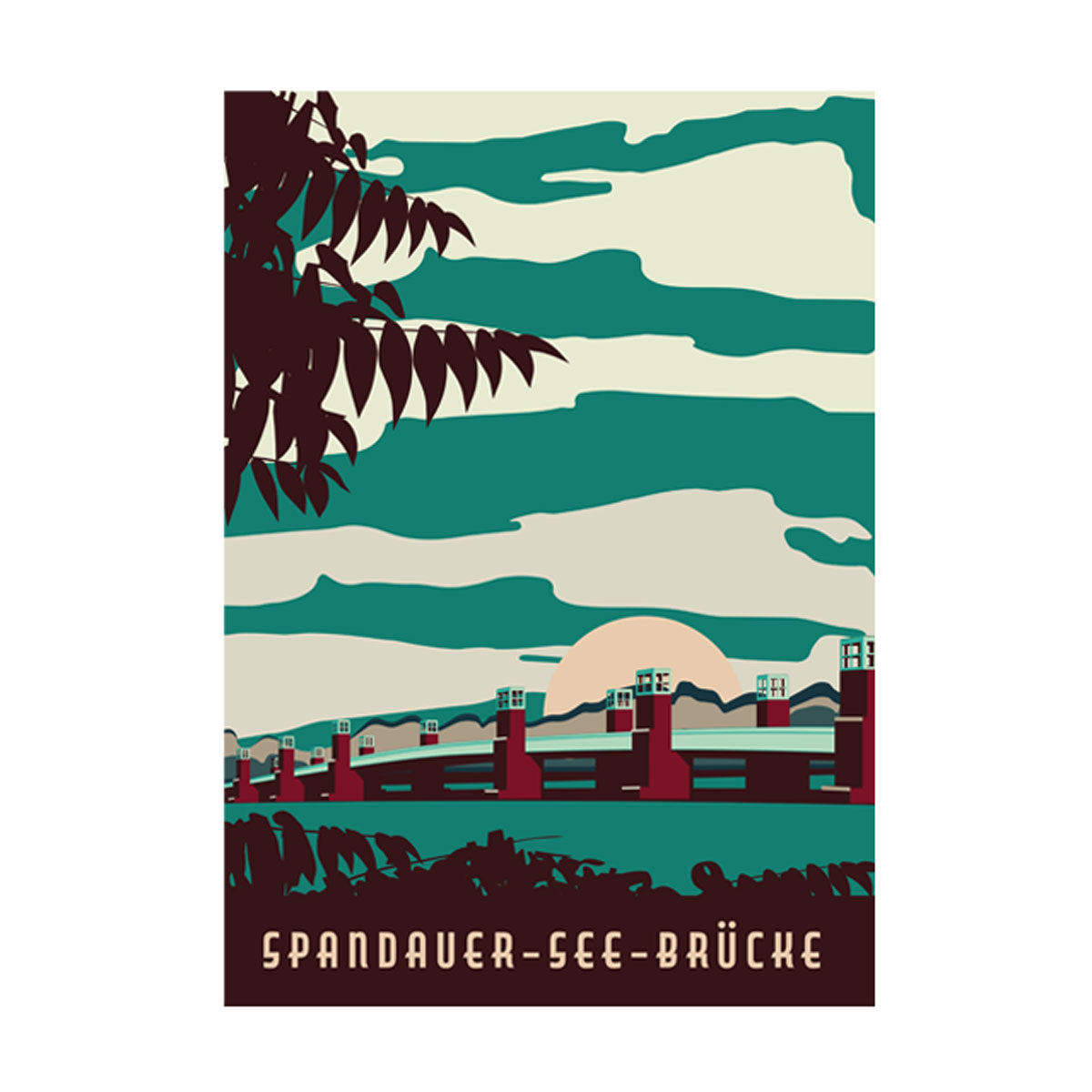 Berlin Poster: Spandauer-See-Brücke