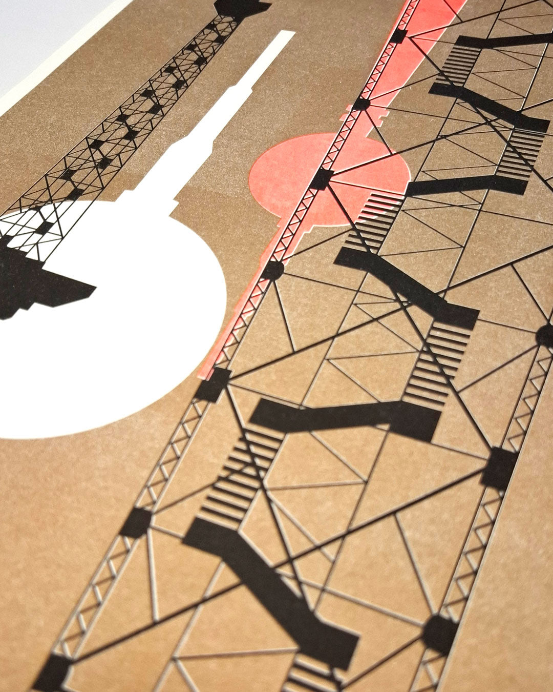 Riso Art Print: East West - gold
