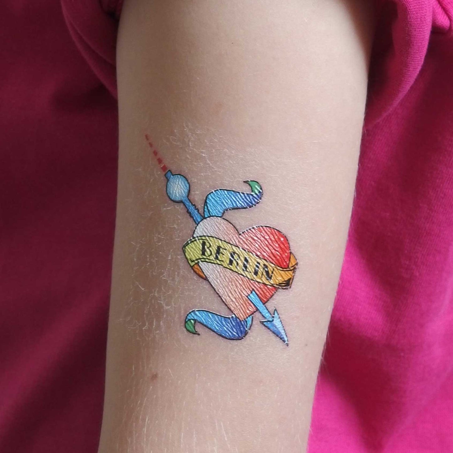 Temporary Berlin tattoos