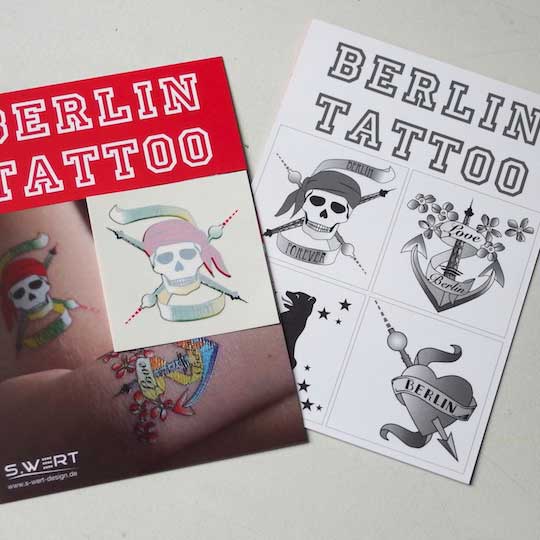 Temporäre Berlin Tattoos