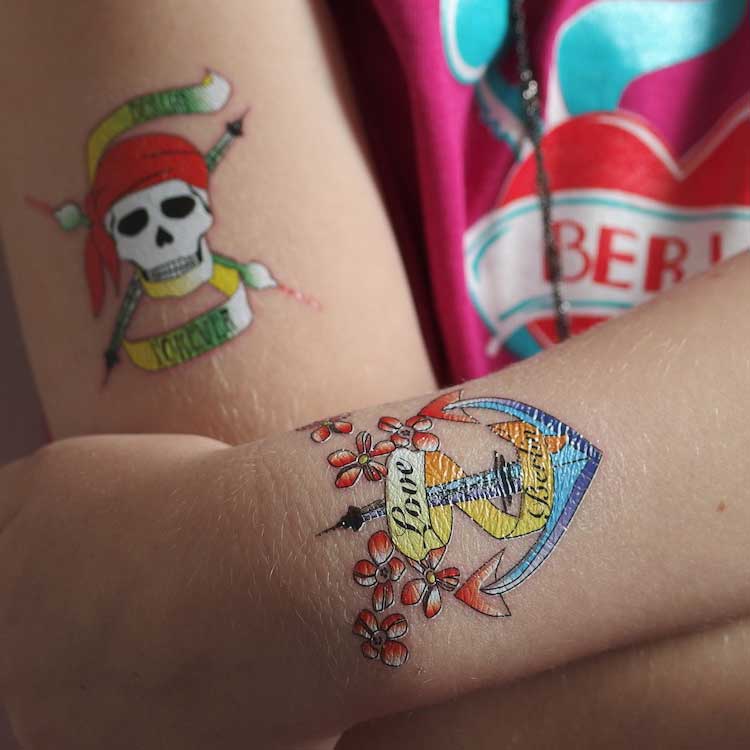 Temporary Berlin tattoos