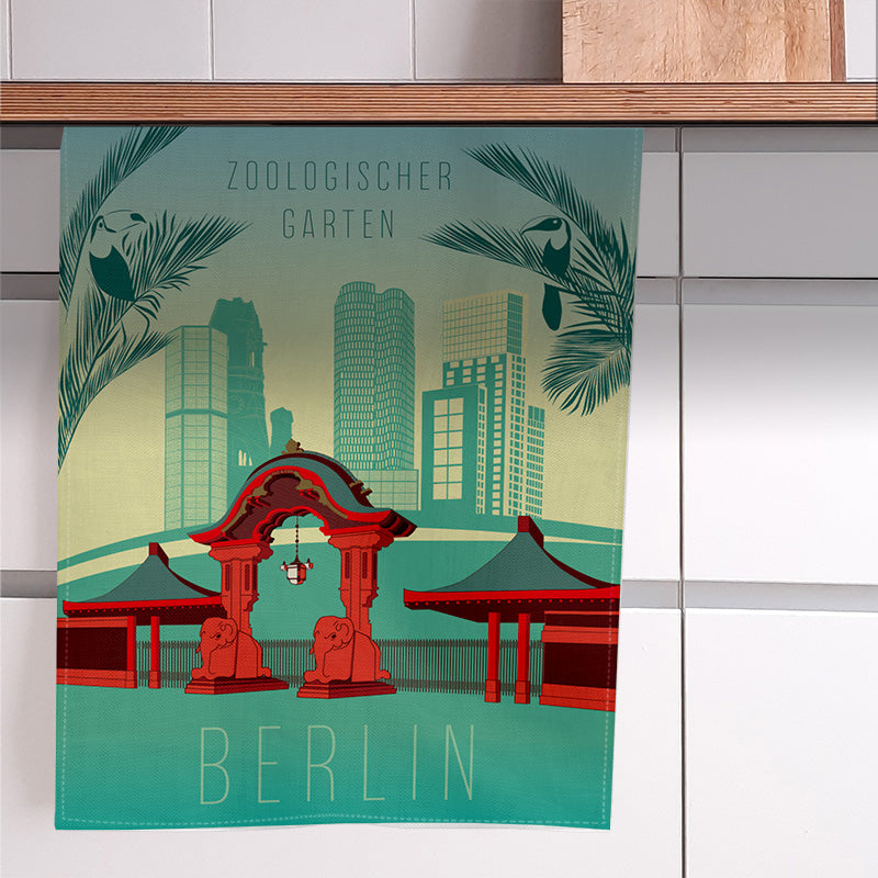 Geschirrtuch: Zoologischer Garten