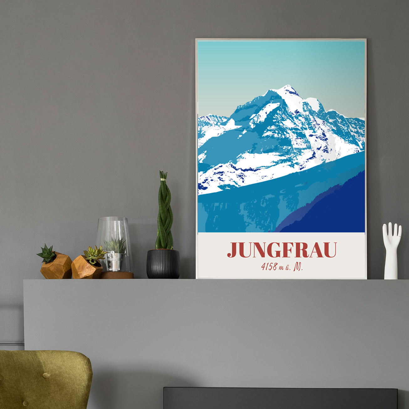 Postkarte: Berner Alpen Jungfrau