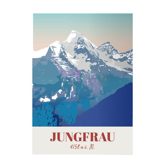 Poster: Berner Alpen Jungfrau