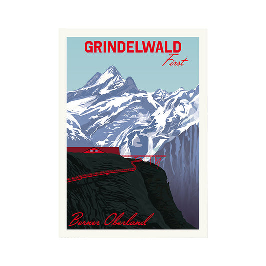 Postkarte: Grindelwald Berner Oberland