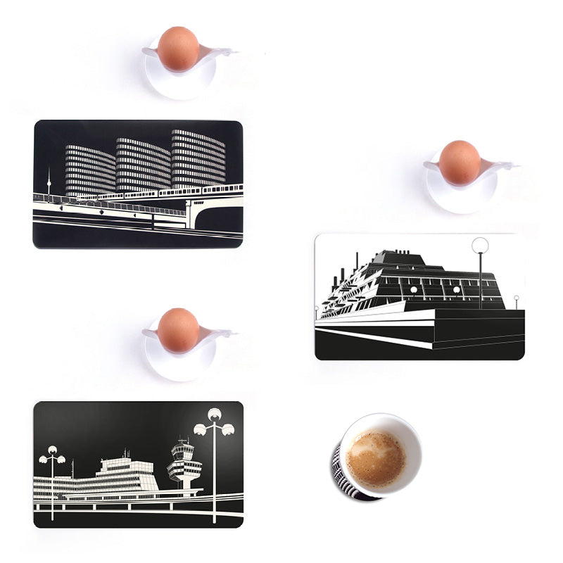 Frühstücksbrettchen: Tegel schwarz