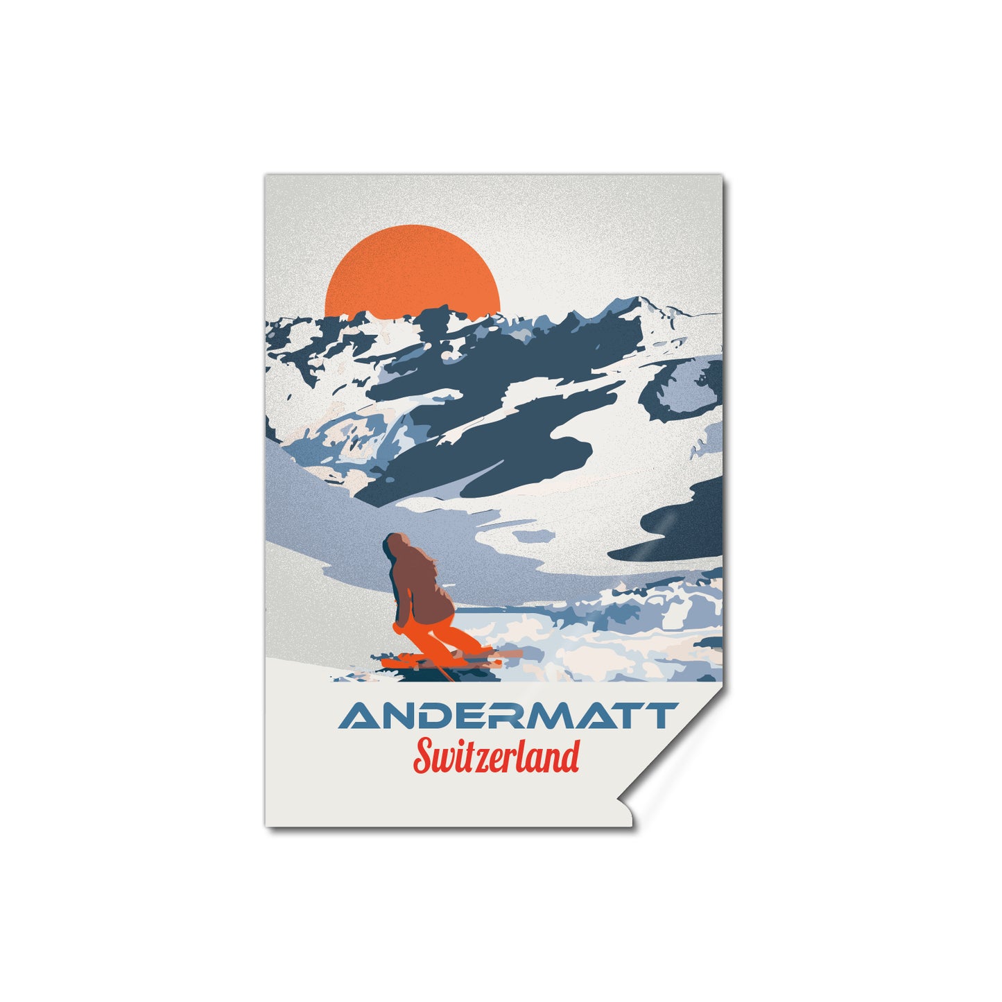 Postkartensticker: Uri Andermatt
