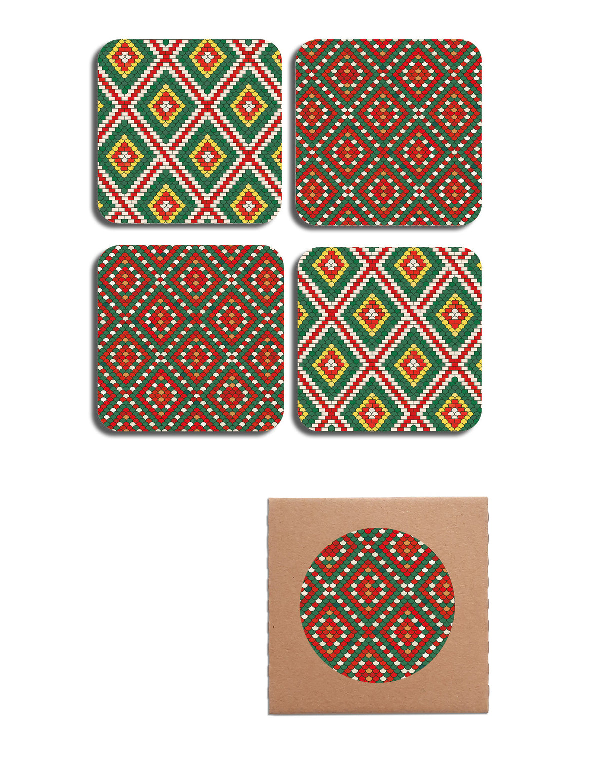 Coaster Set: Basel Patterns