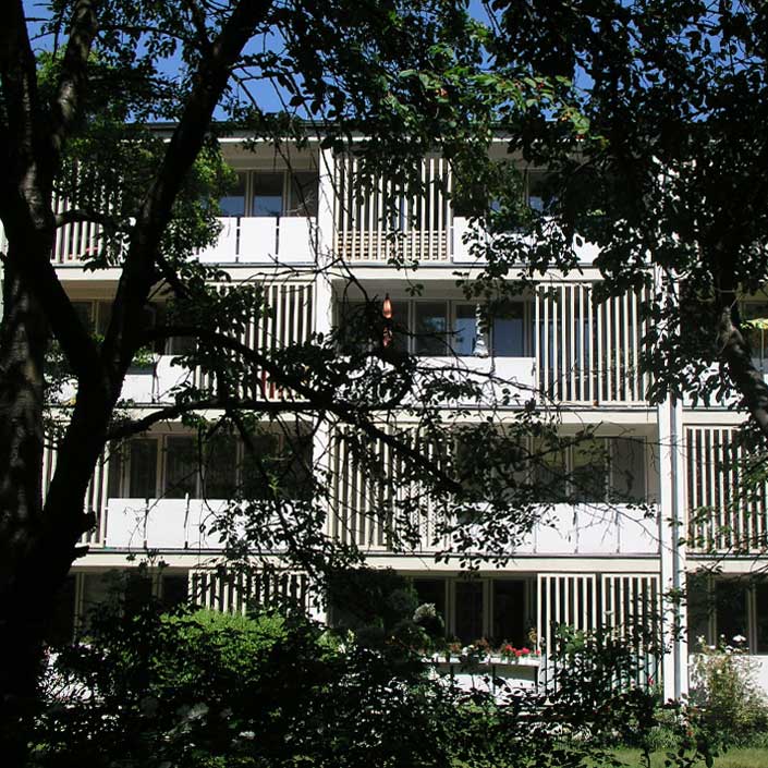 Kissen 50 x 50 cm: Hansaviertel Gottwald