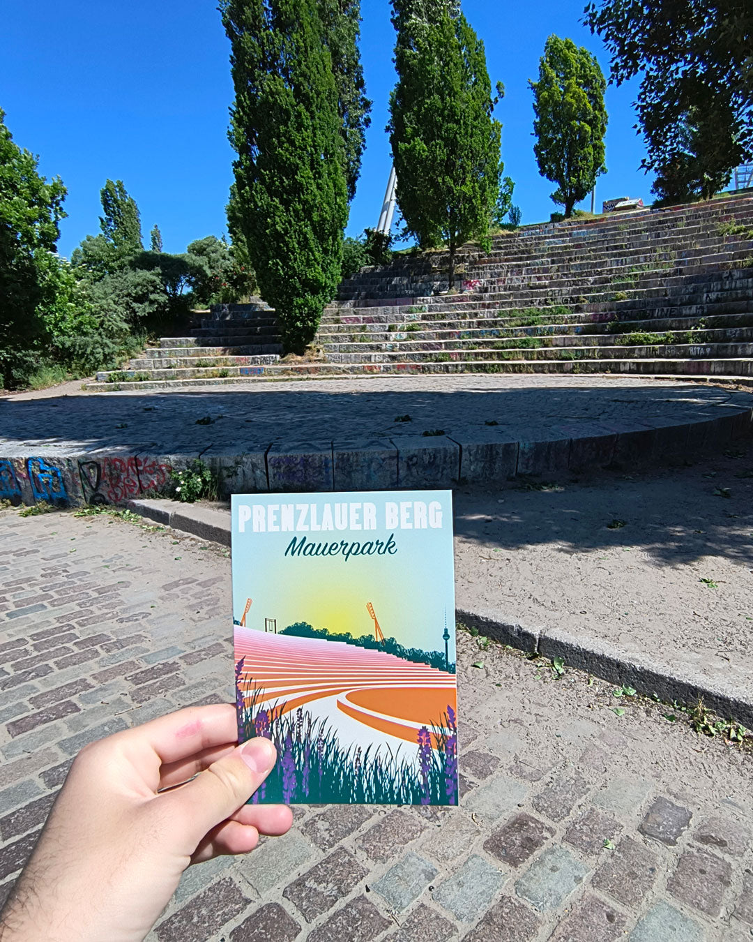 Postkarte Mauerpark – Berlin Prenzlauer Berg