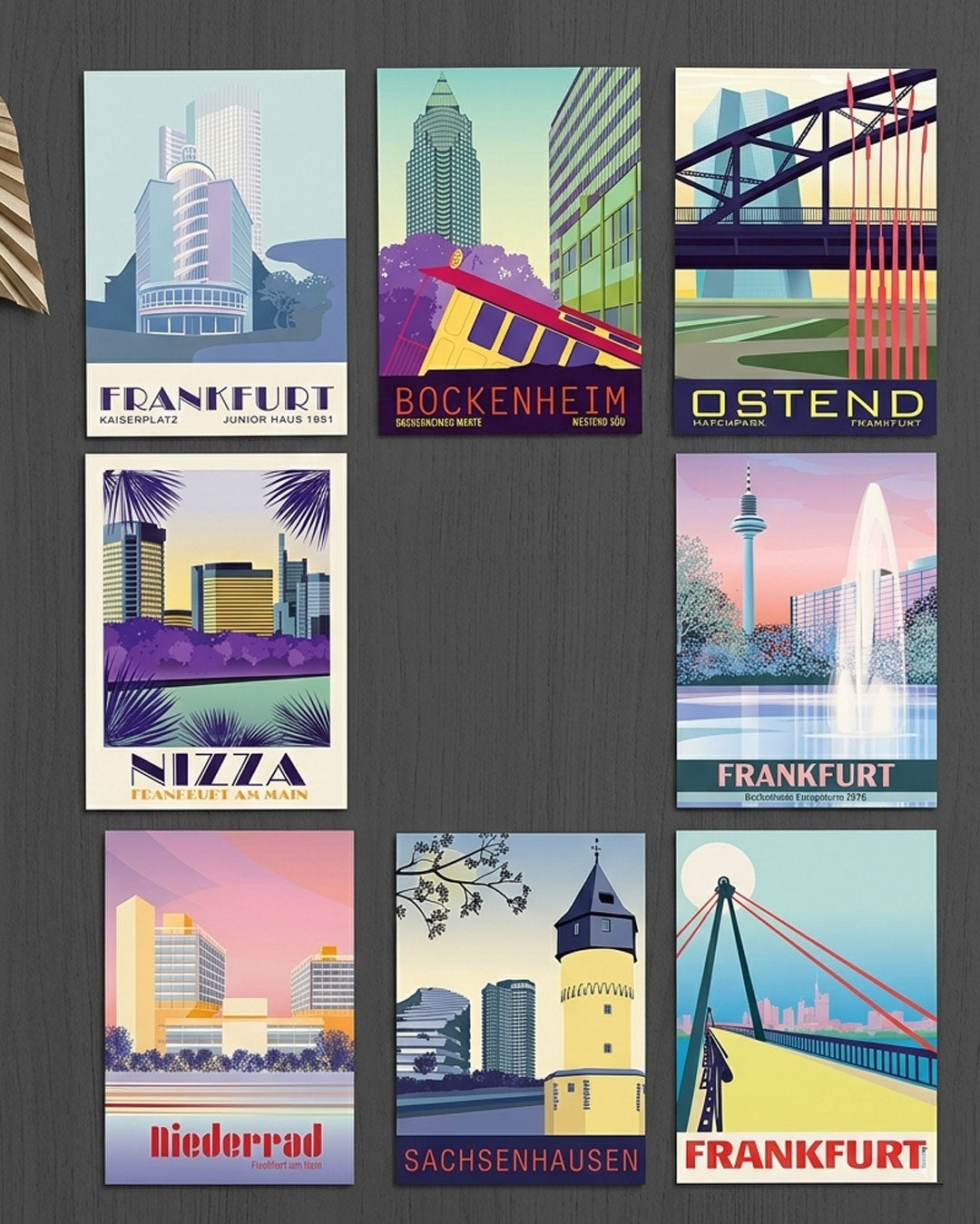 Postkarte: Frankfurt Bockenheim