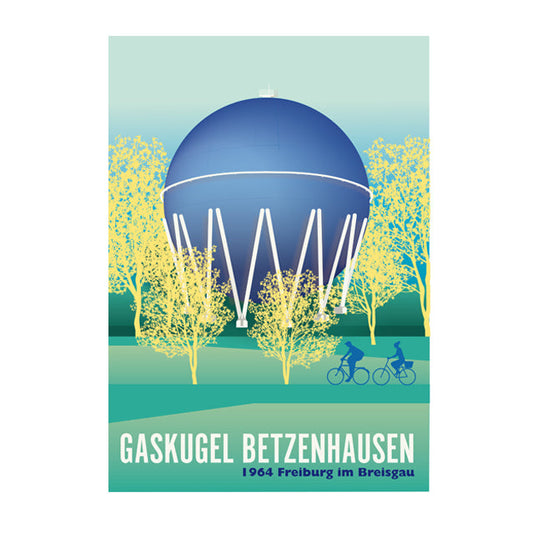 Postcard: Betzenhausen gas ball