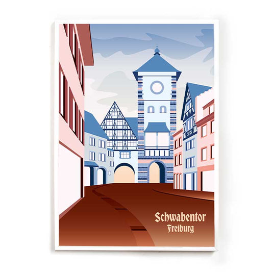 Freiburg Poster: Swabian Gate 