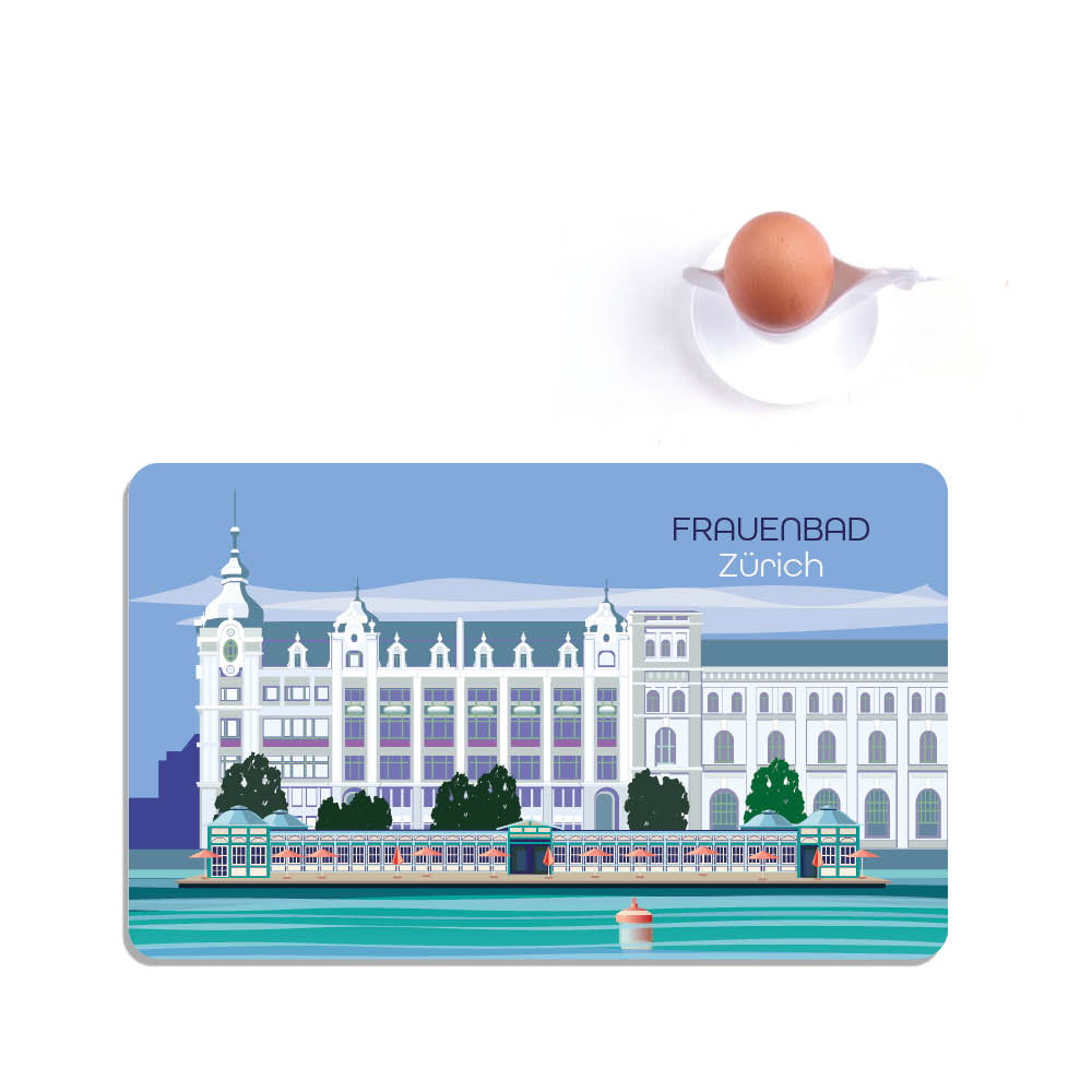 Frühstücksbrettchen: Zürich Frauenbadi