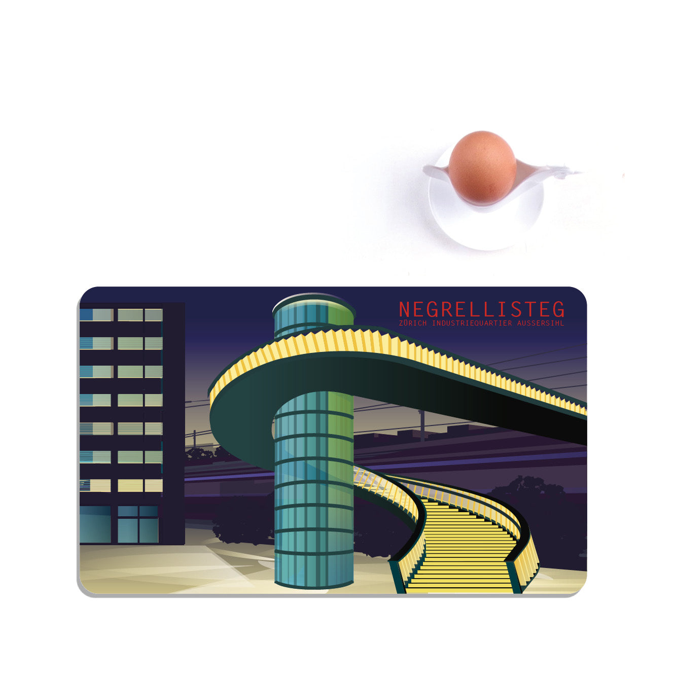 Frühstücksbrettchen: Zürich Negrellisteg