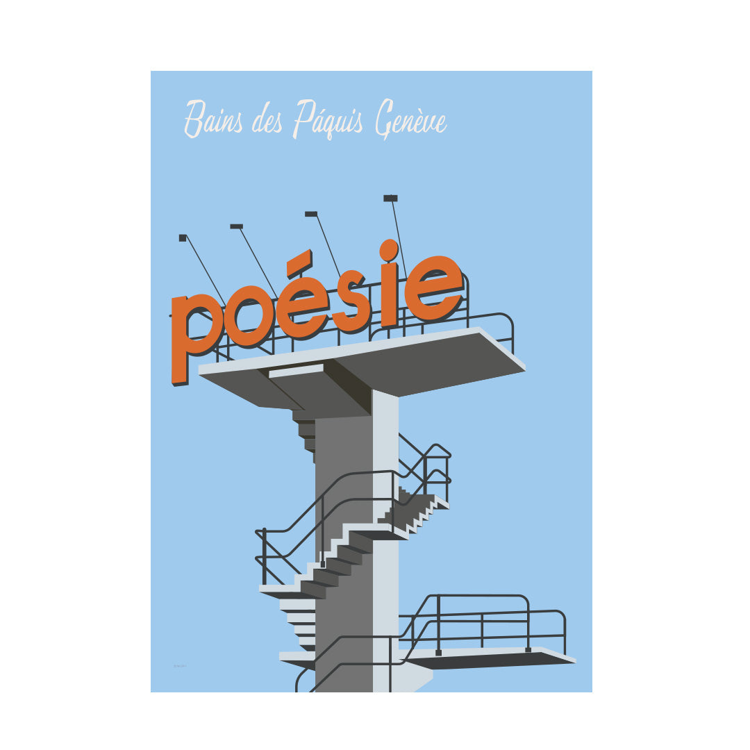Schweiz Postkarte: Genève Bains des Pâquis