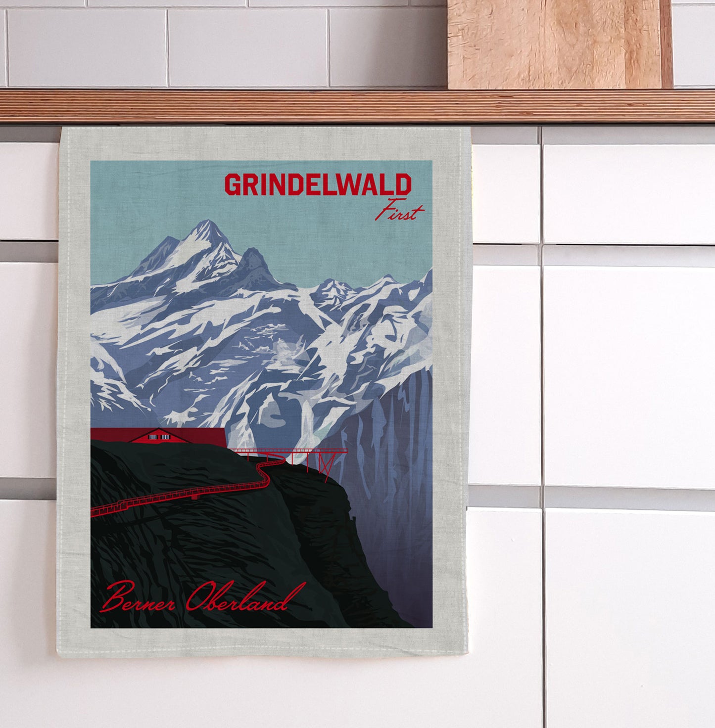 Geschirrtuch Berner Oberland Grindelwald