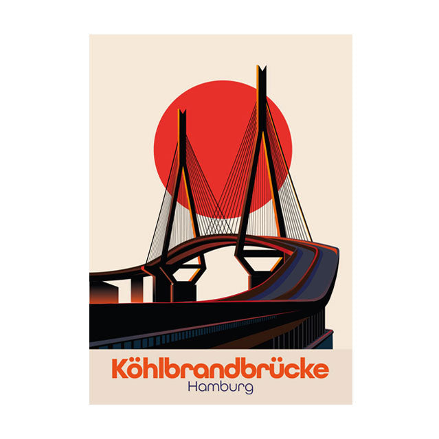 Hamburg Poster: Köhlbrandbrücke