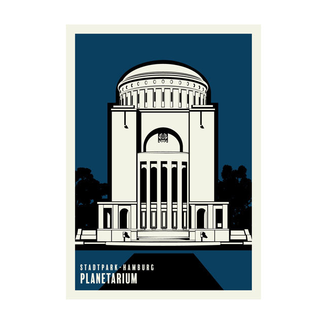 Hamburg Poster: Planetarium im Stadtpark