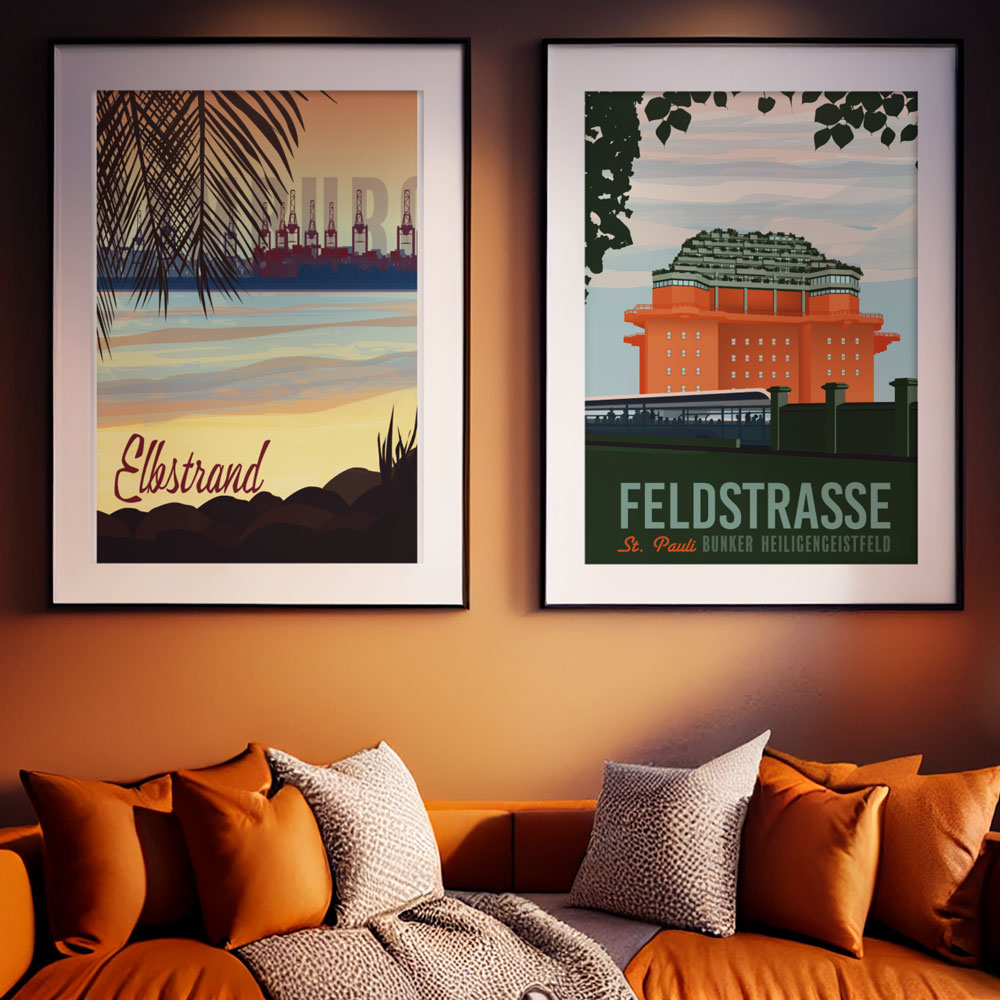 Hamburg Poster: Bunker Feldstrasse