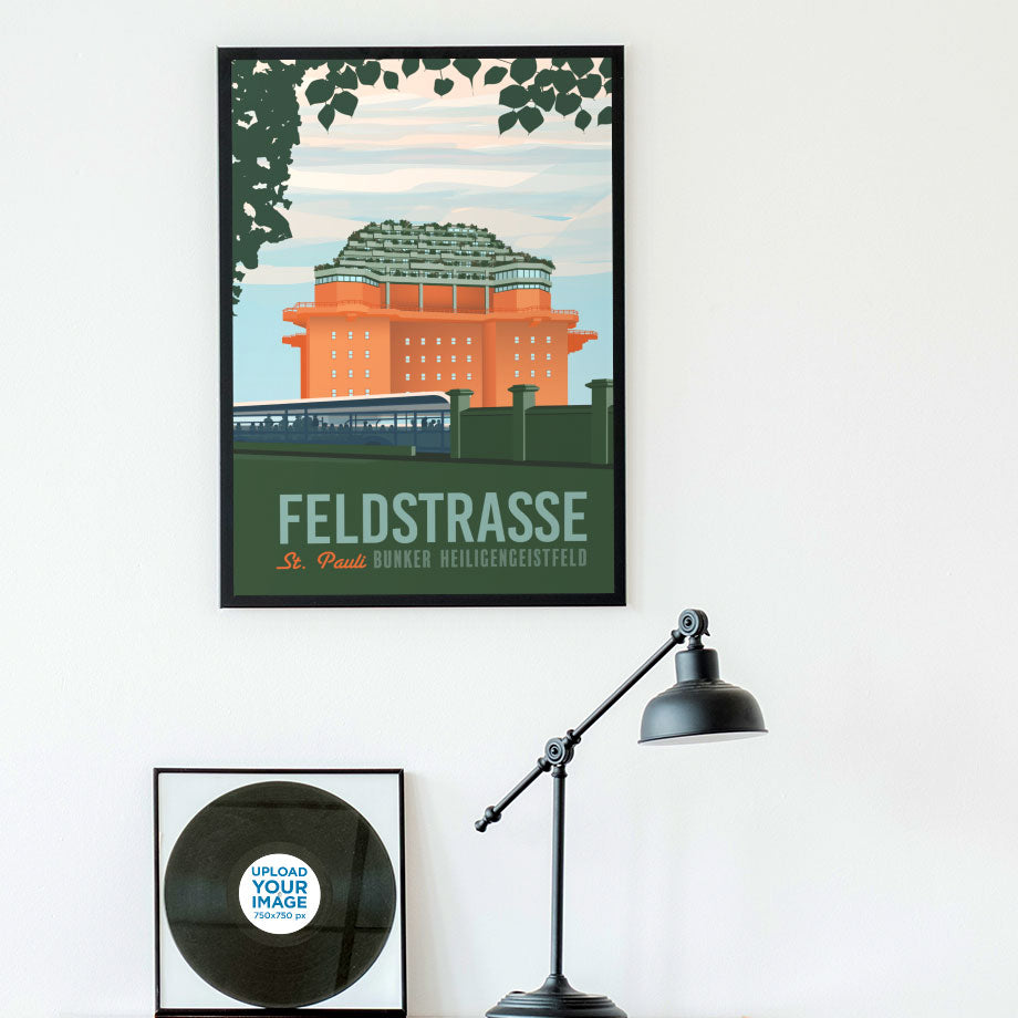 Hamburg Poster: Bunker Feldstrasse