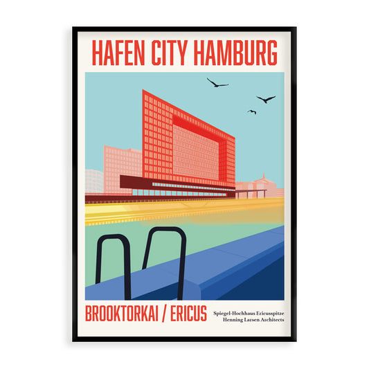 Hamburg Poster: Hafen City Brooktorkai/Ericus