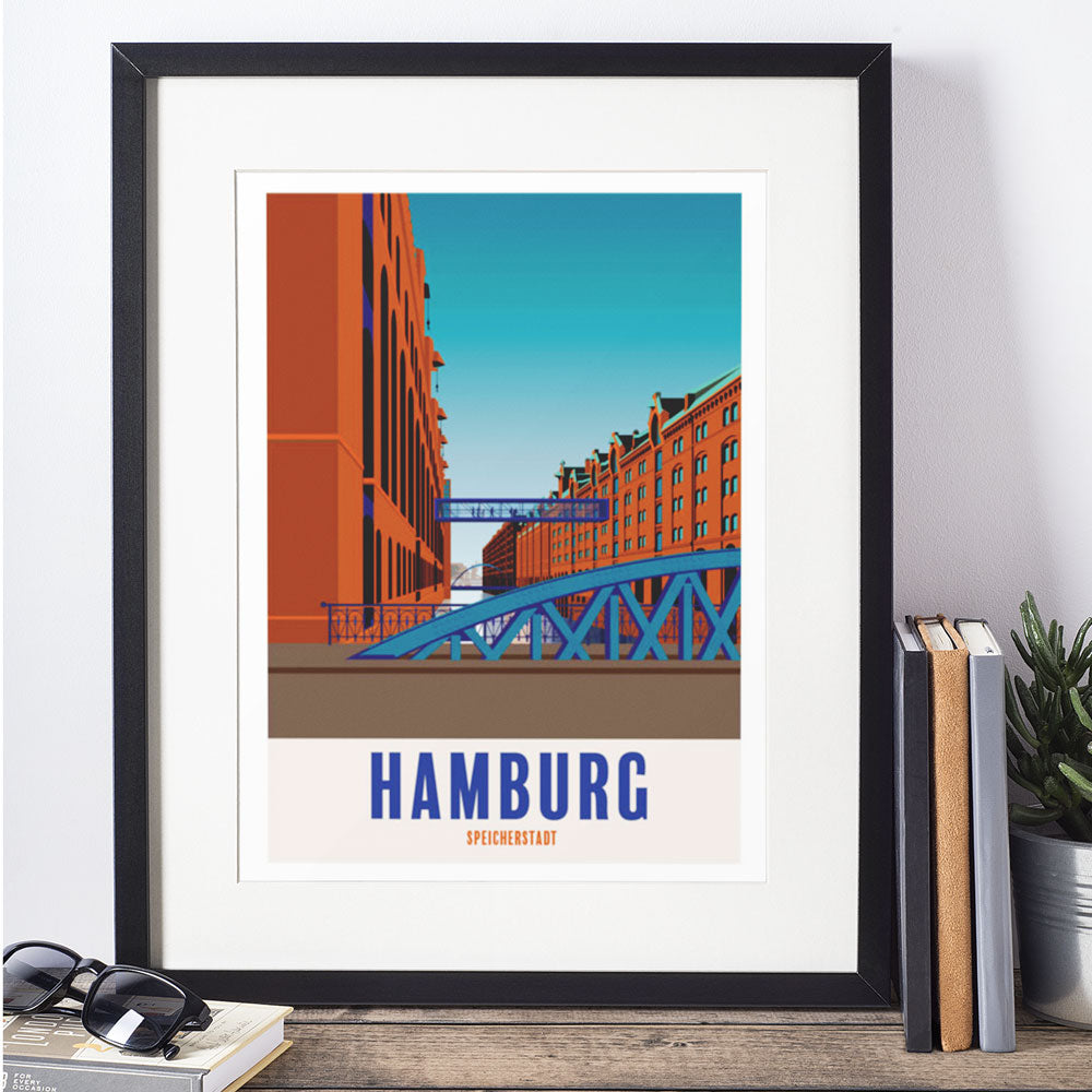 Hamburg Poster: Speicherstadt