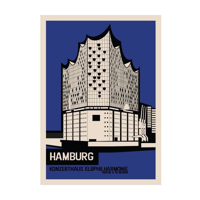 Hamburg Poster: Konzerthaus-Elphie