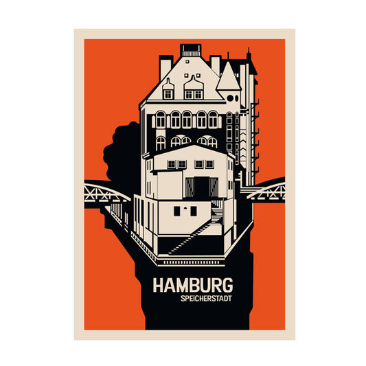 Postkarte: Hamburg Speicherstadt